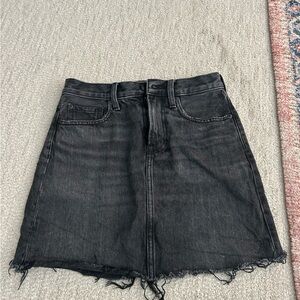 Everlane Black Jean Skirt